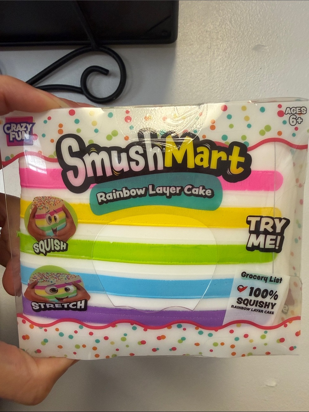 Rainbow Layer Cake Squishy Toy - Multicolor